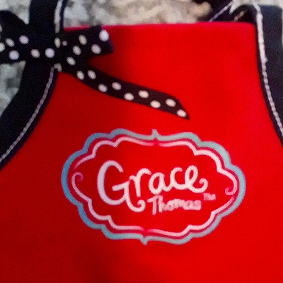 American Girl doll logo cap and "Grace Thomas" apron - Picture 2 of 8